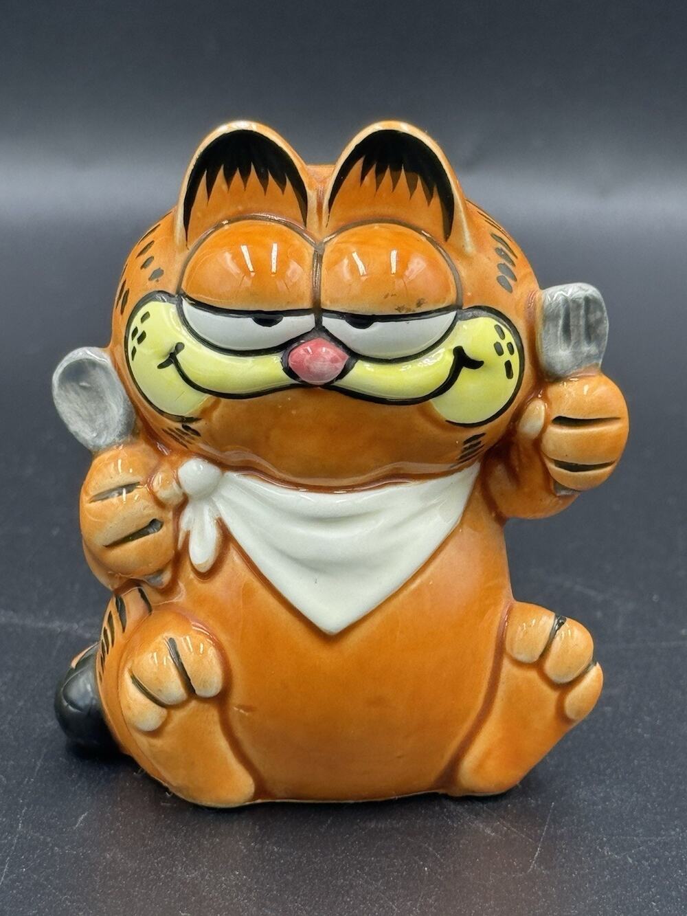 Vintage Garfield Chef Pepper Shaker ONLY 3.25" ENESCO Japan 1981
